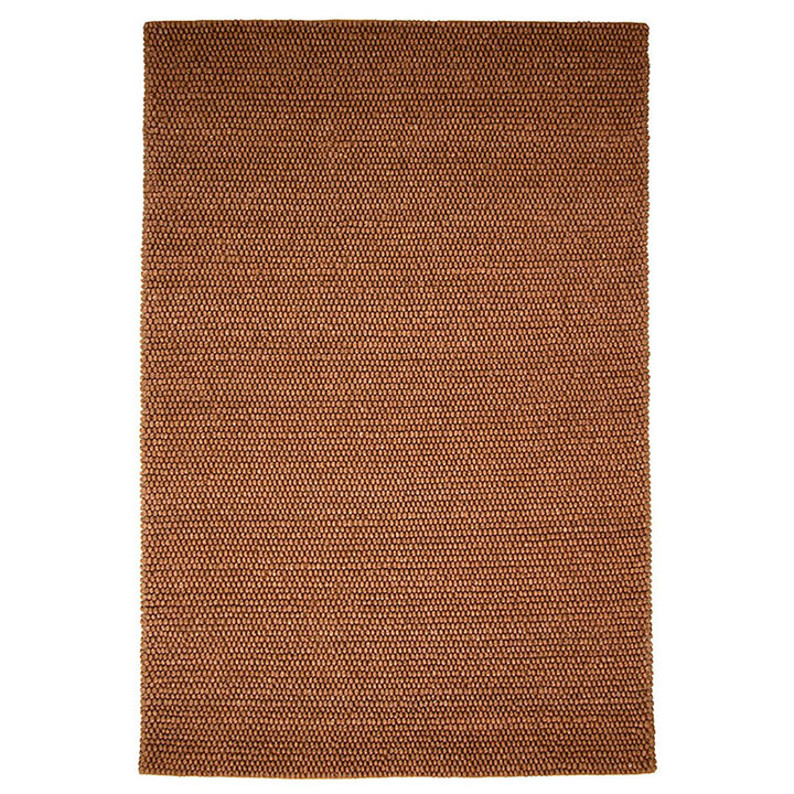 Wollen vloerkleed op maat - New Loop Okergeel/Bruin 631 - 1