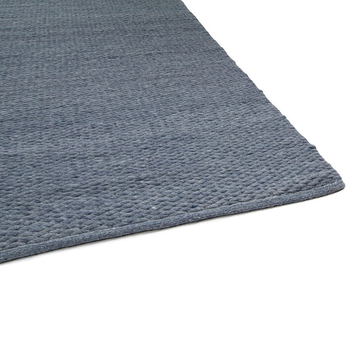 Wollen vloerkleed op maat - Genua Blauw 227 - 2