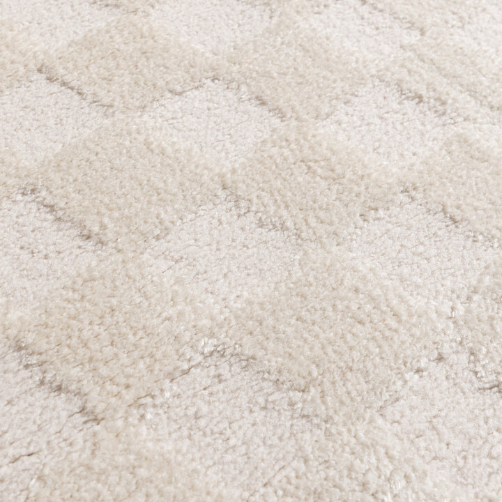 Japandi vloerkleed - Yori Checkerboard Creme - 3