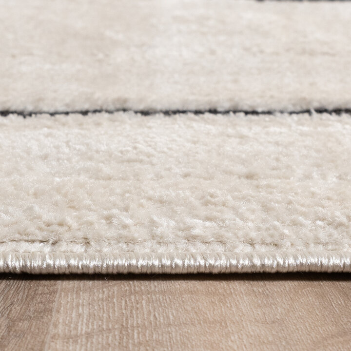 Japandi vloerkleed - Yori Blocks Creme/Zwart - 5
