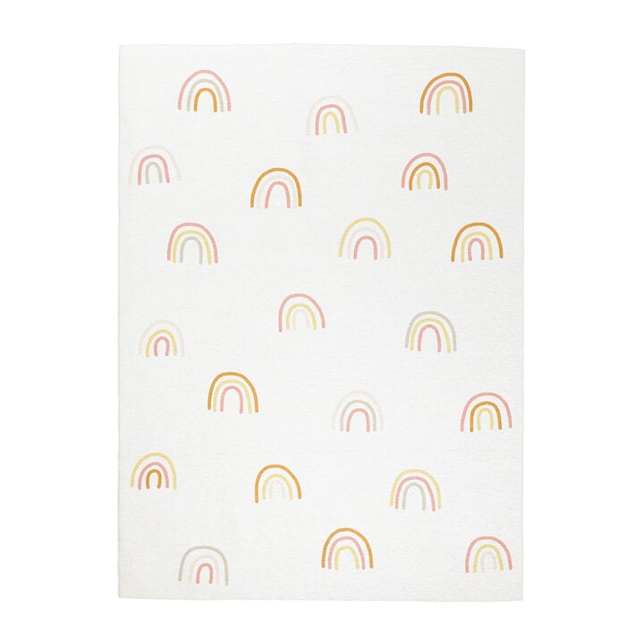 Wasbaar kindervloerkleed - Evi Rainbow Multicolor - 1
