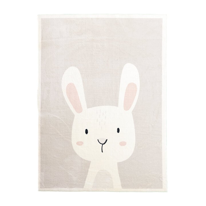 Wasbaar kindervloerkleed - Simba Bunny Wit - 1