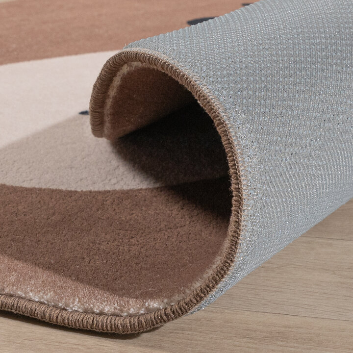 Rond wasbaar kindervloerkleed - Sammy Bear Bruin - 6