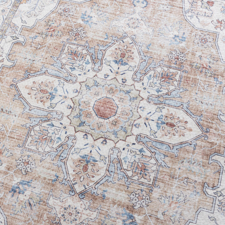 Wasbare loper - Domingo Mandala Beige - 3