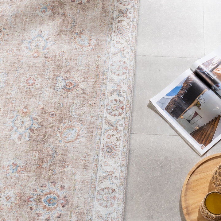 Wasbare loper - Domingo Oriental Beige - 2