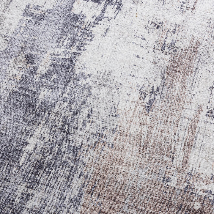 Wasbare loper - Domingo Grunge Taupe/Creme - 3