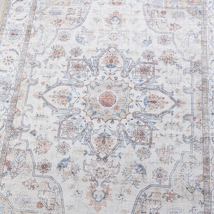 Wasbare loper - Domingo Mandala Wit - 3