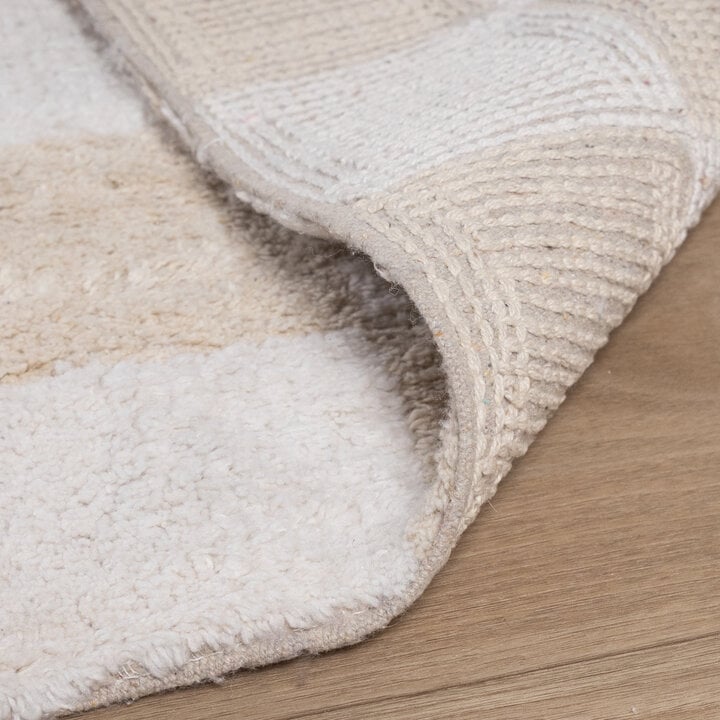 Retro vloerkleed - Gambit Creme/Wit - 7