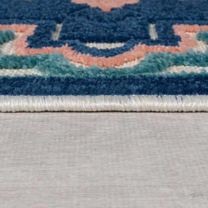 Binnen- en buiten loper - Batio Floral Blauw/Groen - 4