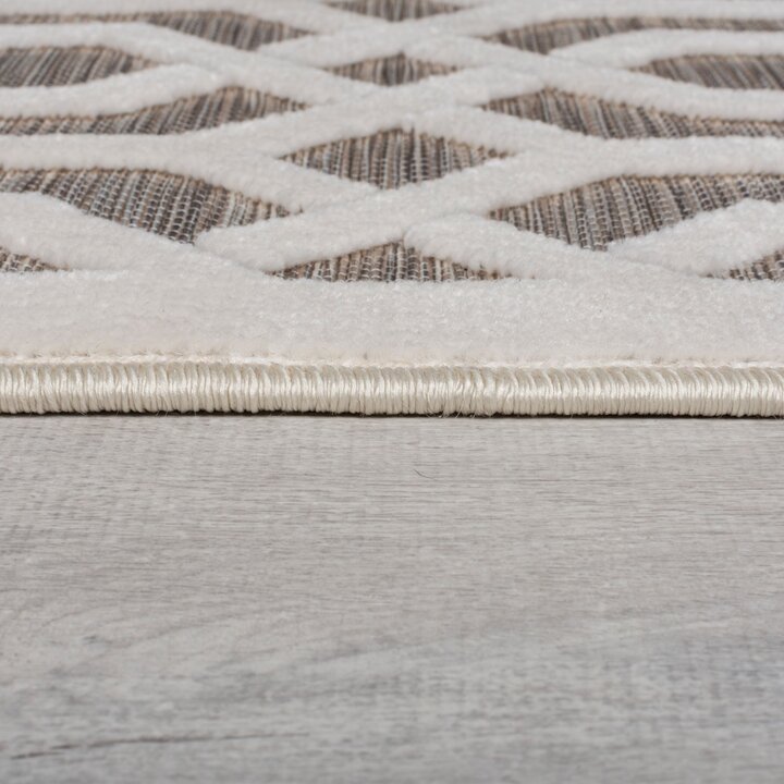 Balkonkleed - Piatto Mataro Creme/Wit - 3