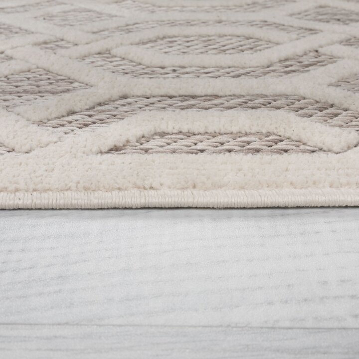 Rond buitenkleed - Piatto Mataro Creme/Wit - 3