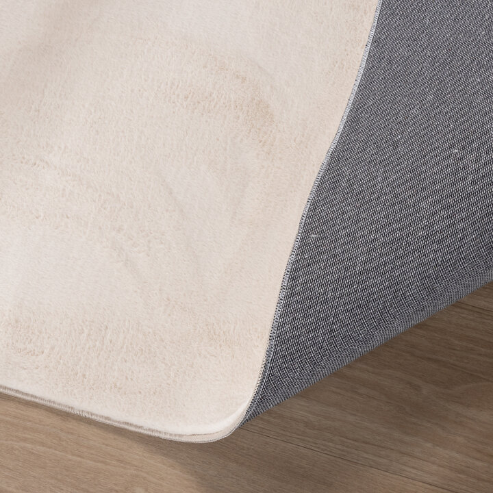 Zacht laagpolig vloerkleed - Cozy Creme - 6