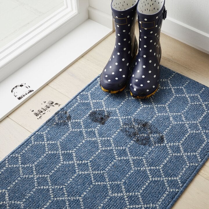 Wasbare deurmat - Argo Blauw - 8