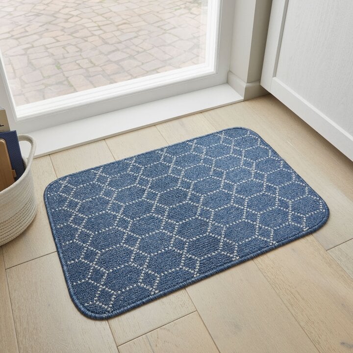Wasbare deurmat - Argo Blauw - 9