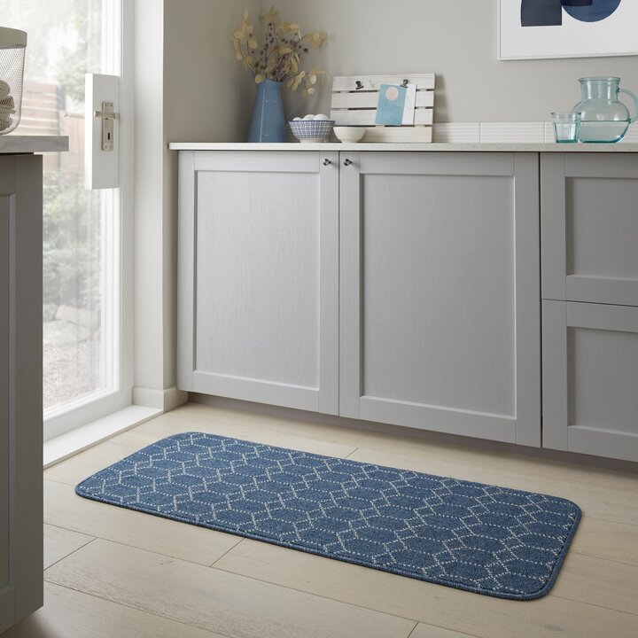 Wasbare deurmat - Argo Blauw - 2