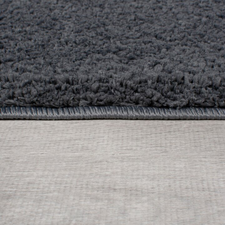 Rond shaggy vloerkleed - Farenzo Grijs - 3
