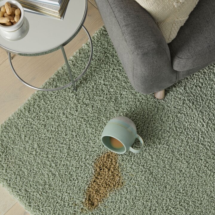 Shaggy vloerkleed - Farenzo Mintgroen - 2