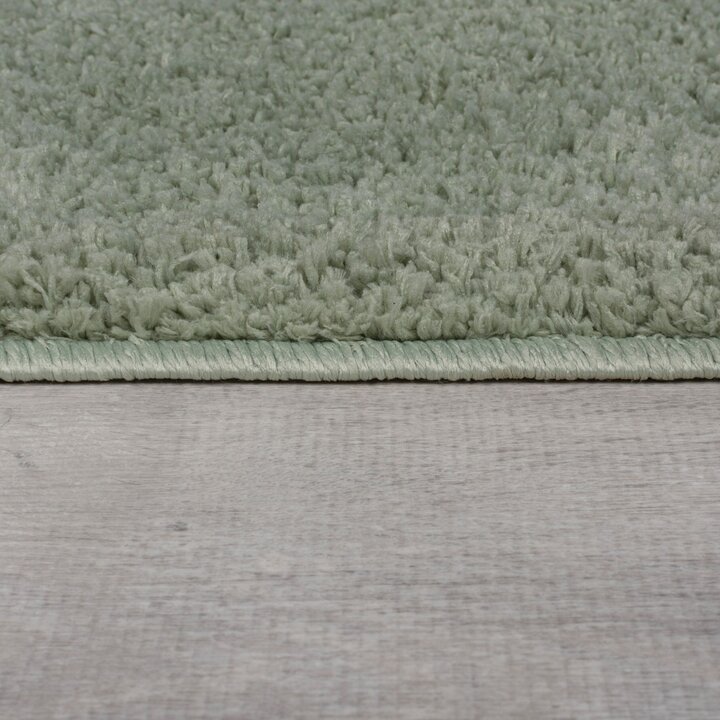 Shaggy vloerkleed - Farenzo Mintgroen - 3
