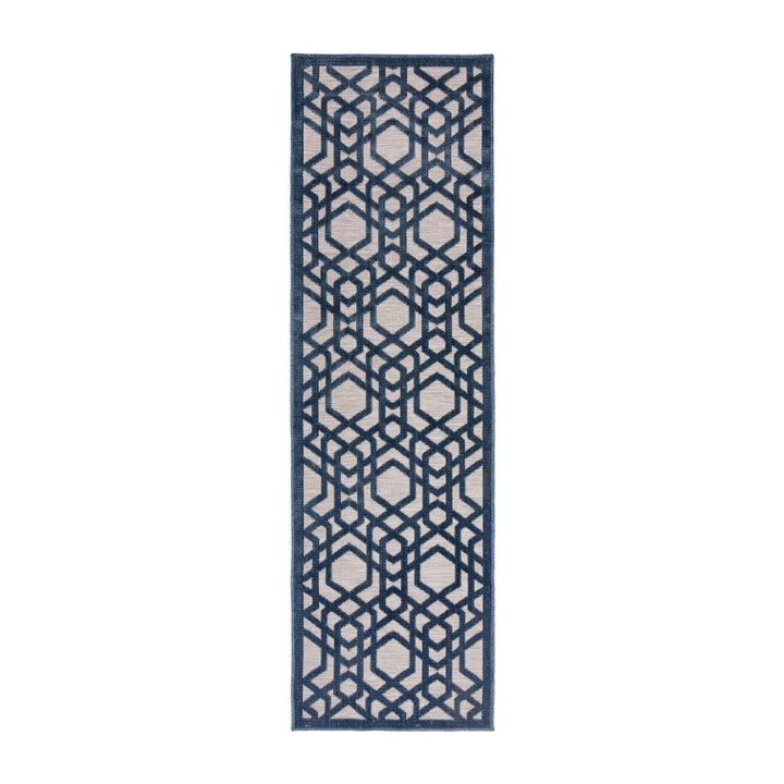 Balkonkleed - Piatto Oro Blauw - 1