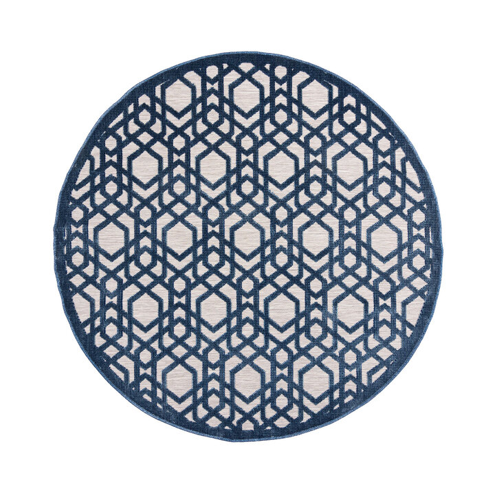 Rond buitenkleed - Piatto Oro Blauw - 1
