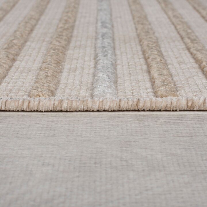 Wasbaar vloerkleed - Elto Stripe Beige - 3