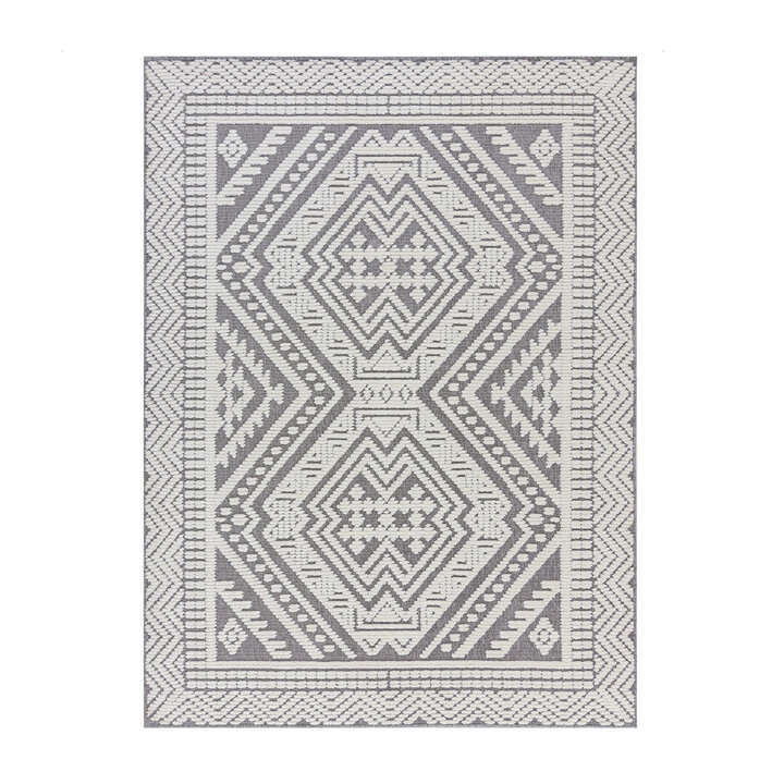 Wasbaar vloerkleed - Galeo Jaipur Grijs - 1