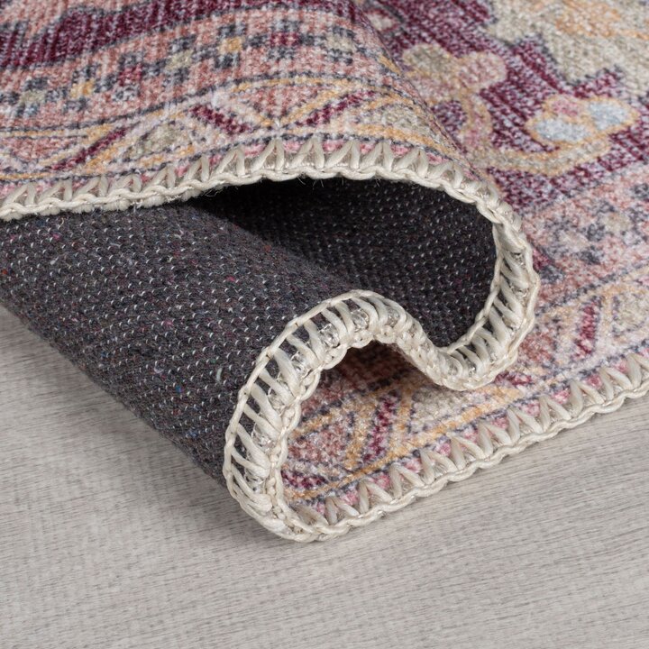 Wasbaar vloerkleed - Reido Traditional Roze - 4
