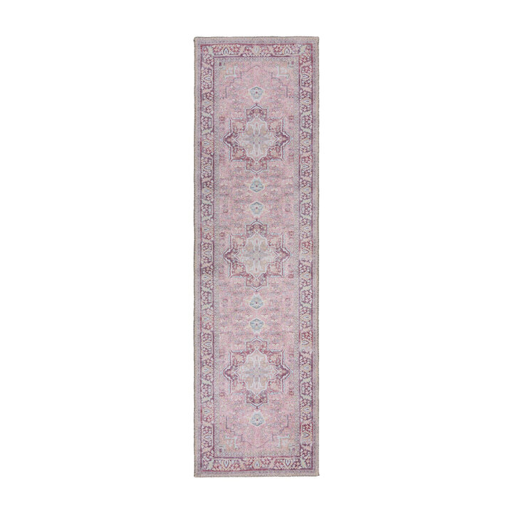 Wasbare loper - Reido Traditional Roze - 1