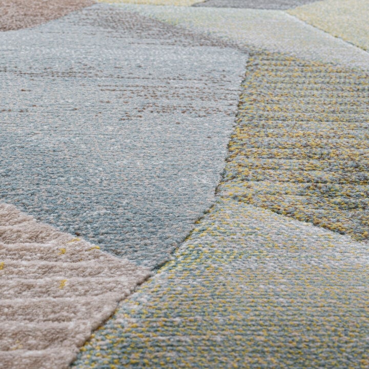 Abstract vloerkleed - Axil Blauw/Groen 5250 - 2