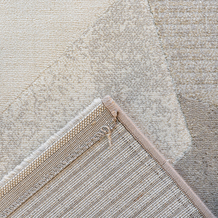 Abstract vloerkleed - Axil  Taupe 6575  - 5