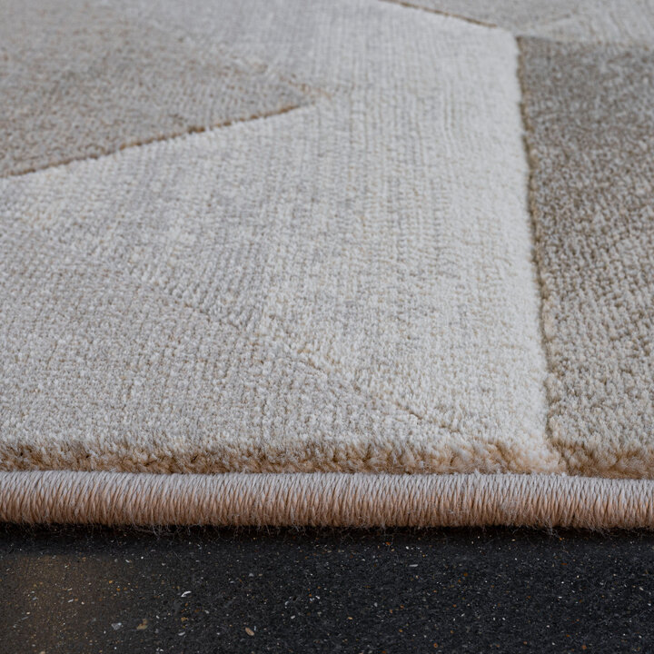 Abstract vloerkleed - Axil  Taupe 6575  - 3