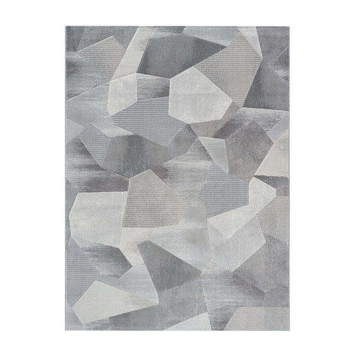 Abstract vloerkleed - Axil  Grijs 6979 - 1