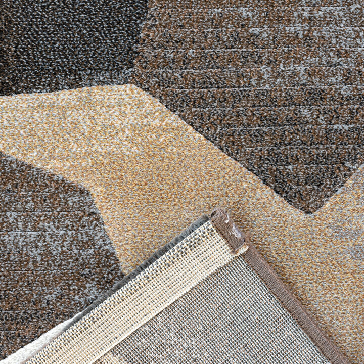 Abstract vloerkleed - Axil Bruin/Zwart 9293 - 5