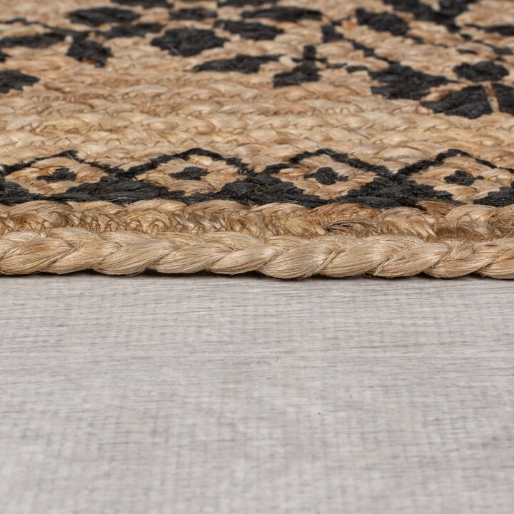 Jute loper - Marino Floral Naturel - 2