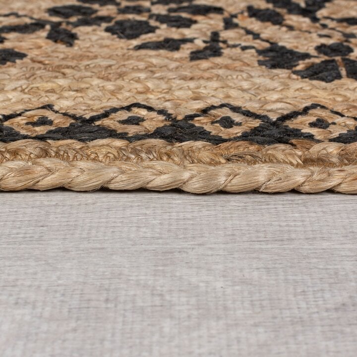 Jute vloerkleed - Marino Floral Naturel - 2