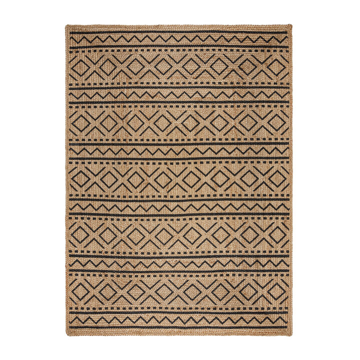 Jute vloerkleed - Lucio Geo Naturel - 1