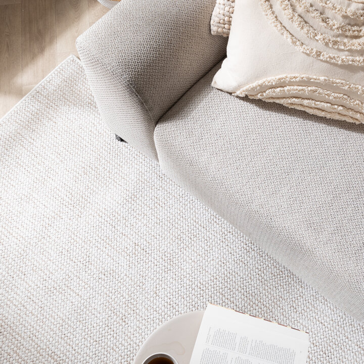 Laagpolig vloerkleed - Lykke Creme - 2