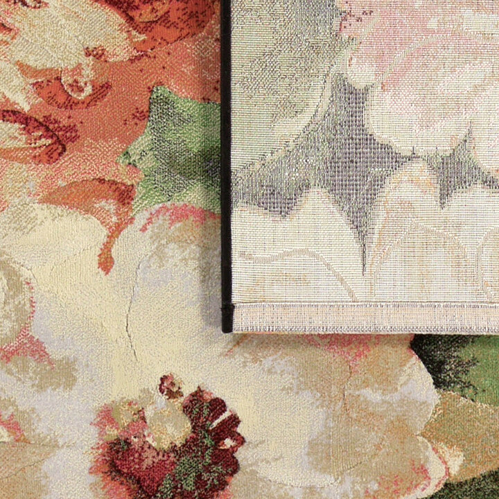 Ovaal bloemen vloerkleed - Anaheim 3434 - 1