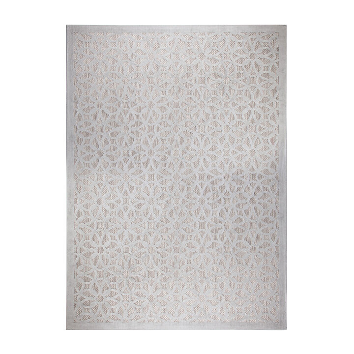 Buitenkleed - Piatto Argento Zilver/Wit - 1