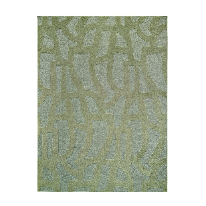 Modern vloerkleed - Thor Groen 4141 - 1