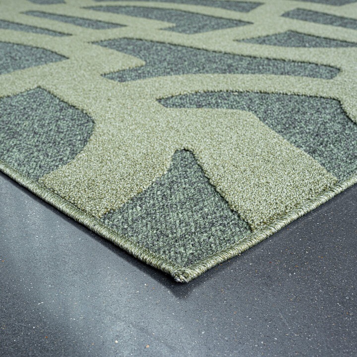 Modern vloerkleed - Thor Groen 4141 - 5