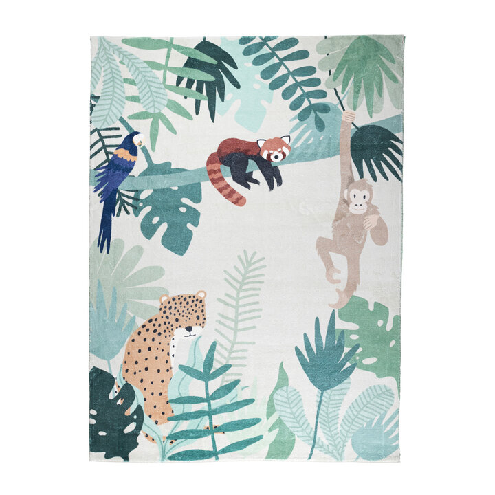 Kindervloerkleed - Jungle Luipaard Multicolor  - 1