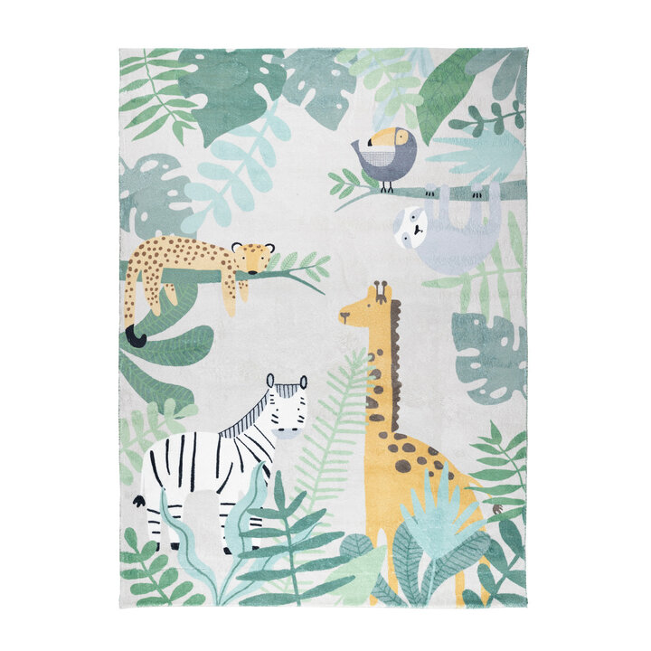 Kindervloerkleed - Jungle Giraffe Beige - 1