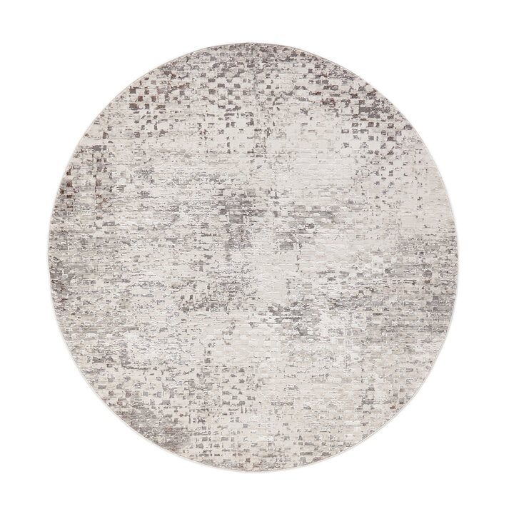 Rond laagpolig vloerkleed - Ghazi Bruin/Creme 3600 - 1