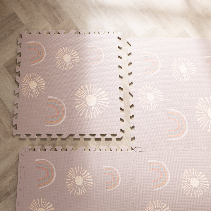Foam puzzelmat - Alfie Sun Roze - 6