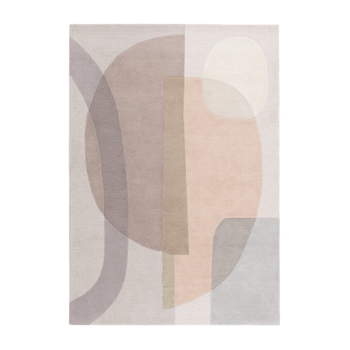 Wollen vloerkleed - Urban Vibes Creme/Roze 030 - 1