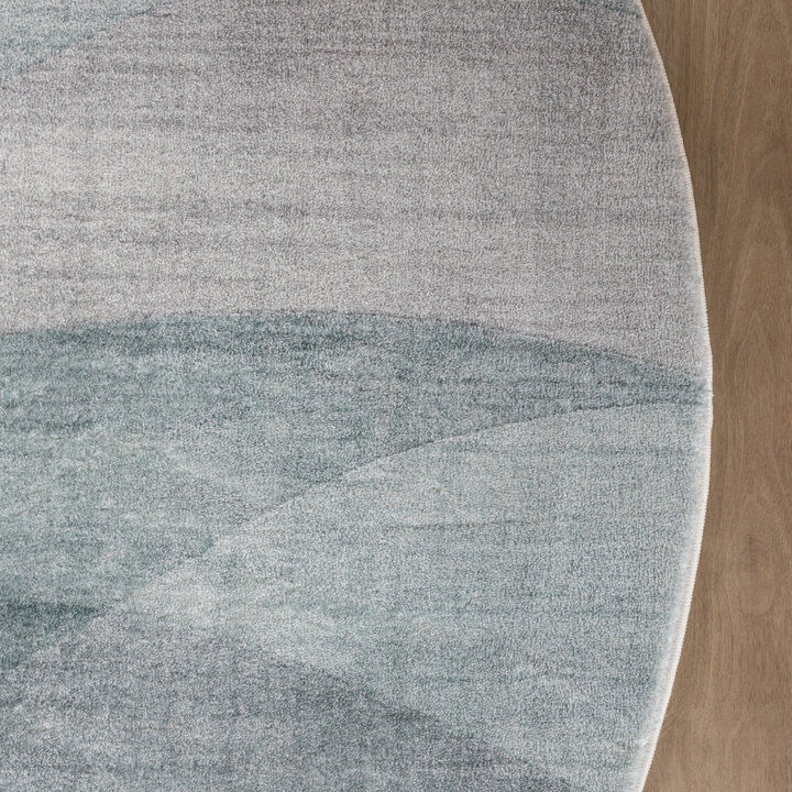 Rond modern vloerkleed - Field Groen - 4