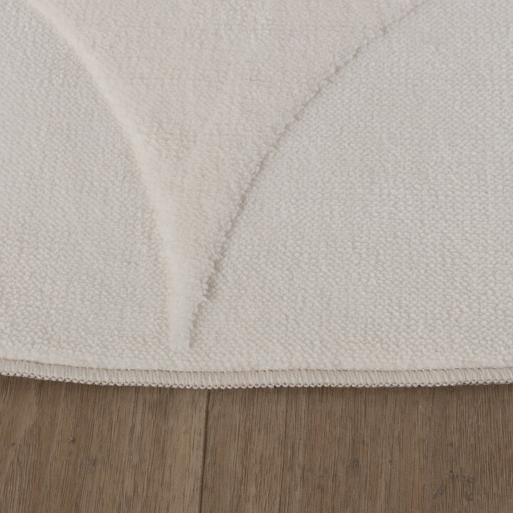 Rond Scandinavisch vloerkleed - Charm Circles Wit - 5