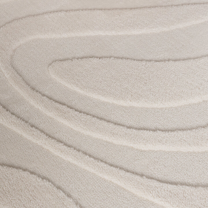 Rond Scandinavisch vloerkleed - Charm Shapes Wit - 3