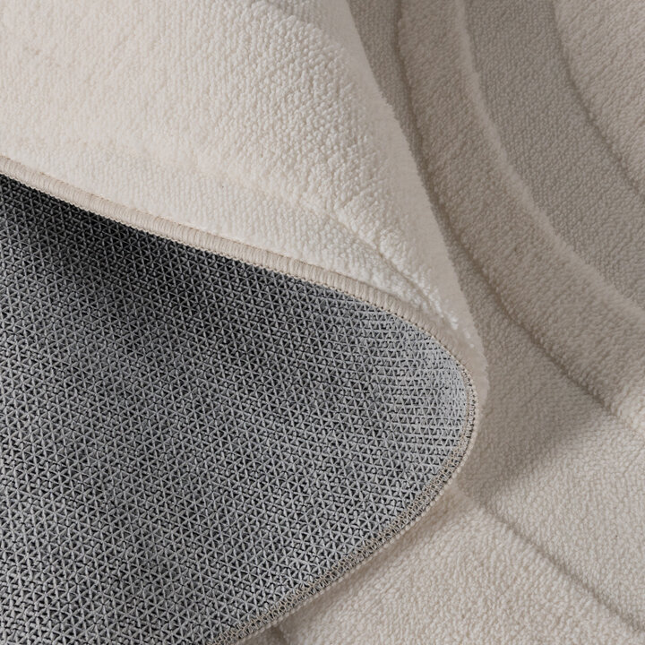 Rond Scandinavisch vloerkleed - Charm Shapes Wit - 6